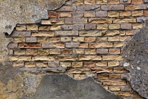 rustik tegl mur